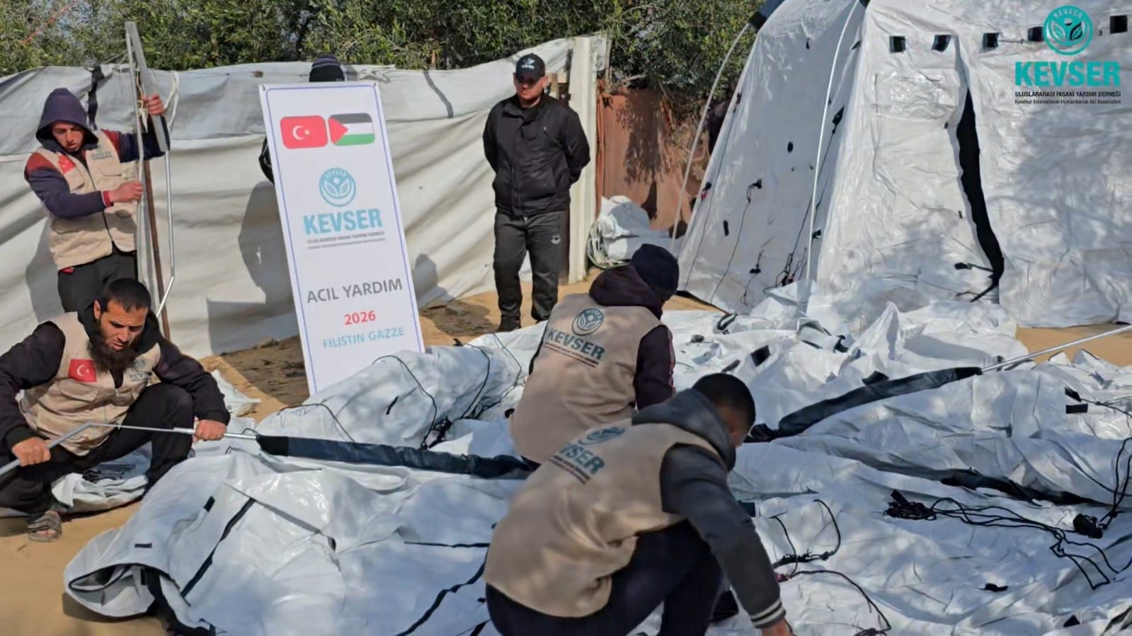 GAZZE'DE ÇADIR KENT PROJESİ