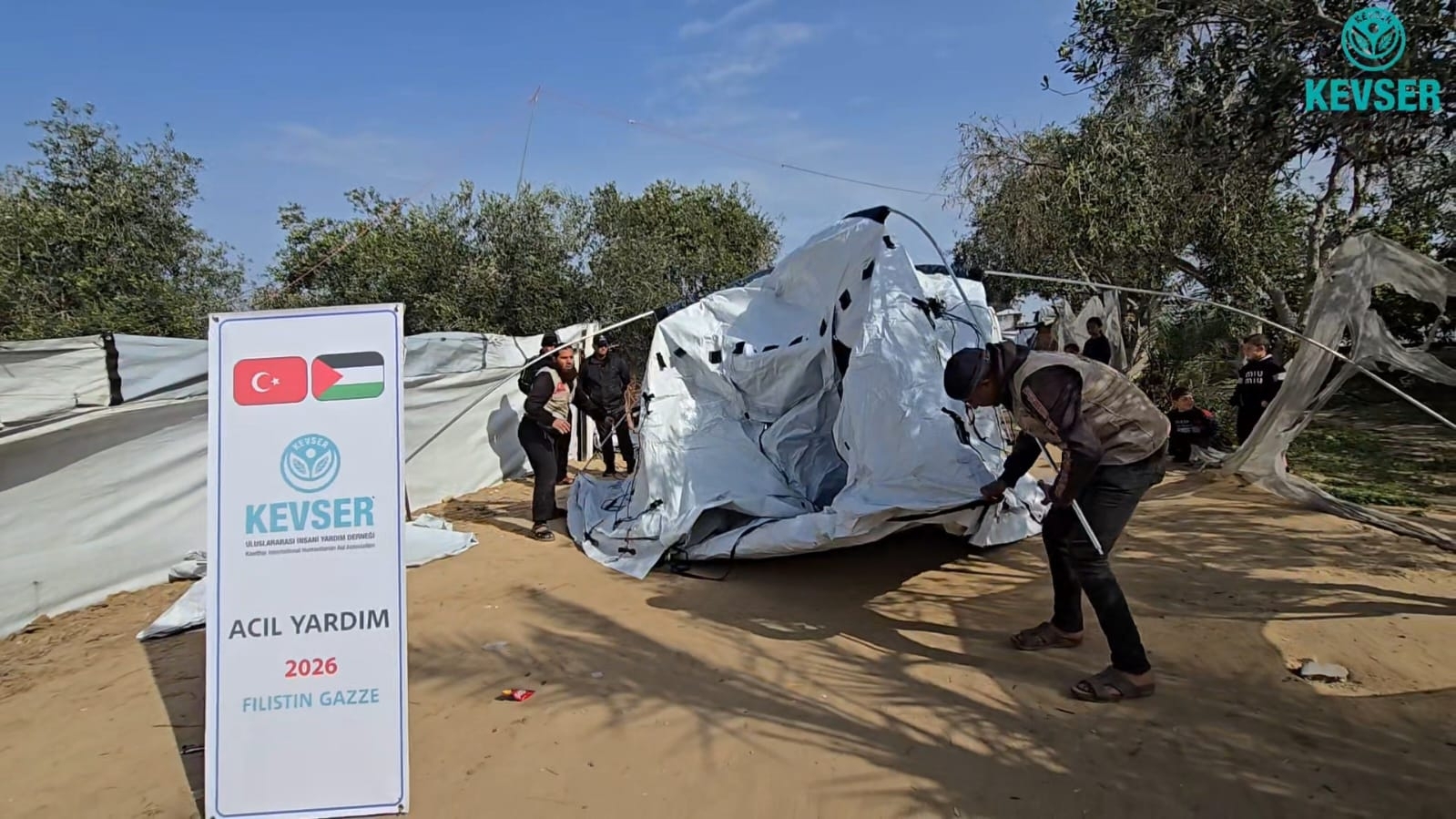 GAZZE'DE ÇADIR KENT PROJESİ