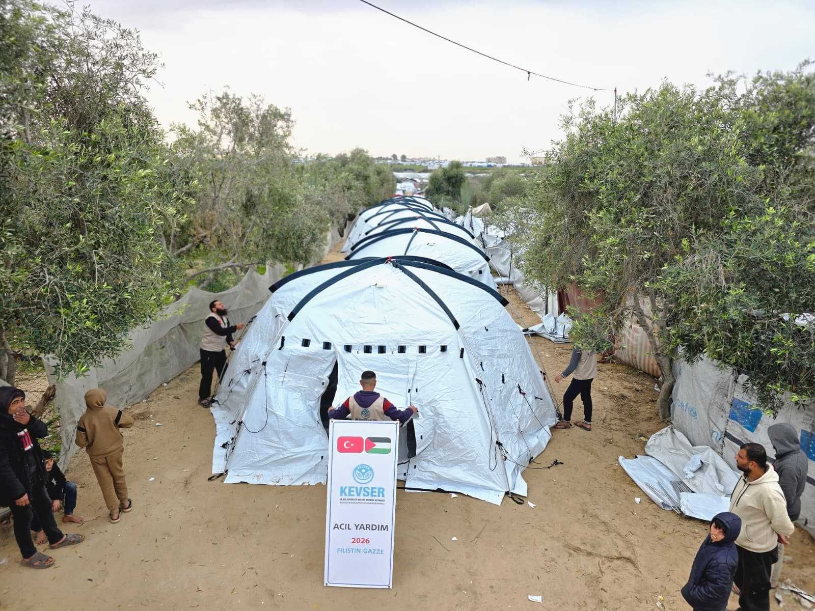 GAZZE'DE ÇADIR KENT PROJESİ