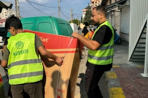 LÜBNAN'LI AİLELERE ÇAMAŞIR MAKİNESİ DAĞITIMI