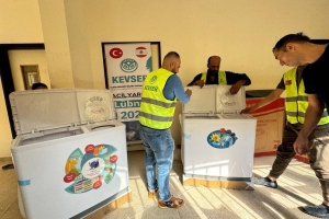 LÜBNAN'LI AİLELERE ÇAMAŞIR MAKİNESİ DAĞITIMI