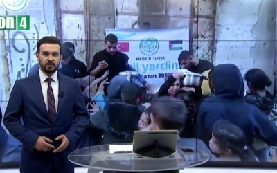 GAZZE'DE İFTAR VE SAHUR İÇİN YEMEK DAĞITIMI