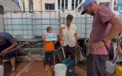 GAZZE DE SU DAĞITIMI