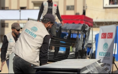 GAZZE'DE OKUL İNŞA FAALİYETLERİ