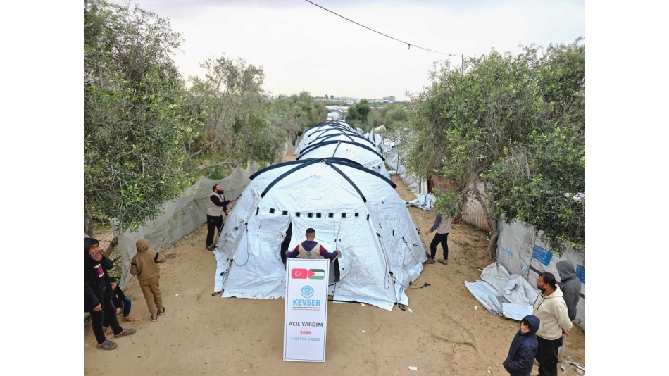 GAZZE'DE ÇADIR KENT PROJESİ